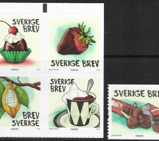 2007  Sweden  SG.2513-7  Chocolate.  U/M (MNH)