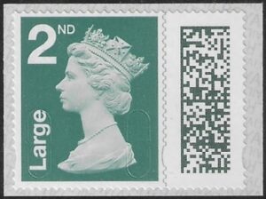 V4511 2nd Large greenish grey 2B MBIL M22L SBP T2 (from Business sheet) ISP U/M (MNH)