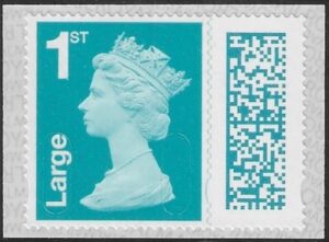 V4515 1st Large blue-green 2B MBIL M22L SBP T3 (from Business sheet) ISP U/M (MNH)