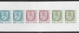 1989 Finland Stamp Booklet SB25Sa 'Lion' with booklet pane SG.1153a  U/M (MNH)
