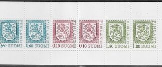 1989 Finland Stamp Booklet SB25S 'Lion' with booklet pane SG.1153a U/M (MNH)