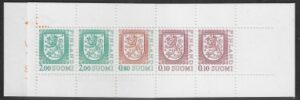 1990 Finland Stamp Booklet SB28S 'Lion'. with booklet pane SG.1153b U/M (MNH)