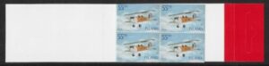 2001 Iceland SB47 'Aircraft' Stamp Booklet (paneSG990a) U/M (MNH)