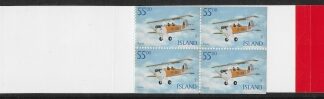 2001 Iceland SB47 'Aircraft' Stamp Booklet (paneSG990a) U/M (MNH)