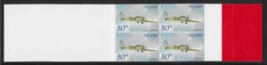 2001 Iceland SB48 'Aircraft' Stamp Booklet (paneSG991a) U/M (MNH)