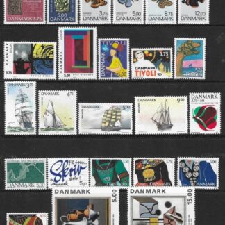 1993 Denmark SG.994 - SG.1017 Commemoratives sets. U/M (MNH) (cat val. £77.00)