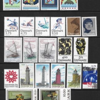 1996 Denmark SG.1063 - SG.1085 Commemoratives sets. U/M (MNH) (cat val. £73.00)