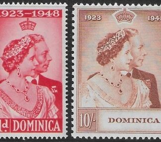 Dominica - 1948 Royal Silver Wedding. SG.112-3 mounted mint.