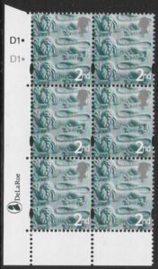 EN1 2nd Lions CB cyld. D1 D1 dot Phos D1 dot DLR U/M (MNH)