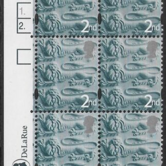 EN1  2nd Lions CB    cyld. 1 dot 2 dot Phos 50 DLR U/M (MNH)