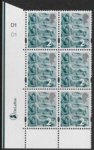 EN6 2nd lions. ribbon T II CB cyld. D1 D1 no dot Phos D1 dot DLR U/M (MNH)