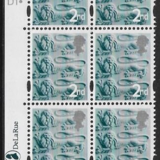 EN6  2nd  lions. ribbon T II CB    cyld. D1 D1 dot Phos D1 dot   DLR  U/M (MNH)