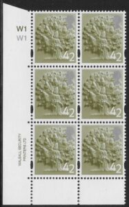 EN10  42p Oak Tree 2B    cyld. W1 W1  Phos W1    Walsall  U/M (MNH)