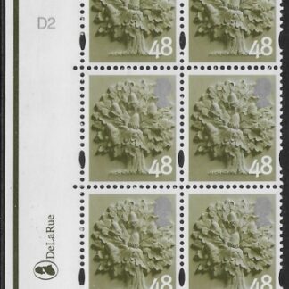 EN12  48p Oak Tree 2B    cyld. D1 D2  Phos D1   DLR  U/M (MNH)