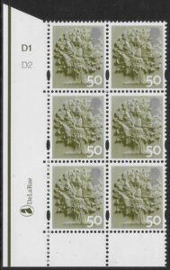 EN13  50p Oak Tree 2B    cyld. D1 D2  Phos D1   DLR  U/M (MNH)