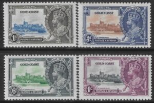 1935 Gold Coast SG113-6  KGV Silver Jubilee set  mounted mint.