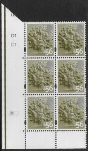 EN14  56p Oak Tree 2B    cyld. D1 D1  Phos D1 (left grid)  DLR  U/M (MNH)