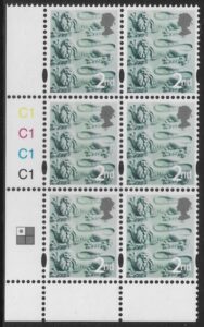 EN29  2nd Lions CB   cyld. C1x4  Phos C1 Grid R1C1 Cartor.  U/M (MNH)