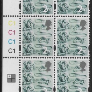 EN29  2nd Lions CB   cyld. C1x4  Phos C1 Grid R1C1 Cartor.  U/M (MNH)