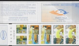 1988 Finland Stamp Booklet SB23 350th Anniv. Post & Telecoms.pane 1138a  U/M (MNH)