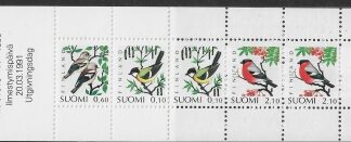 1991 Finland Stamp Booklet SB30S Birds. pane 1250a  U/M (MNH)