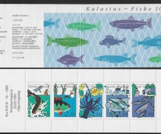1991 Finland Stamp Booklet SB31 Central Fishing Org.. pane 1253a  U/M (MNH)