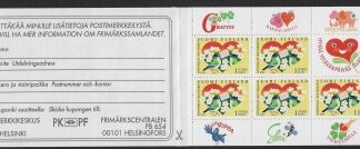 1993 Finland Stamp Booklet SB35 Friendship.  pane 1308a  U/M (MNH)