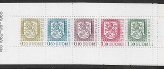 1986 Finland Stamp Booklet SB19S  Lion.  pane 865bd  U/M (MNH)