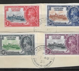 1935 Falklands KGV Silver Jubilee SG.139-42 set fine used on paper.
