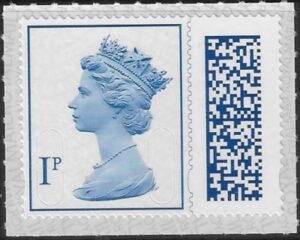 V4700 1p pale blue 2B MAIL M22L SBPT4 (from sheet)U/M (MNH)