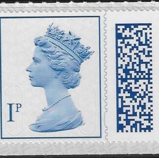 V4700 1p pale blue 2B MAIL M22L SBPT4 (from sheet)U/M (MNH)