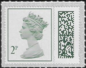 V4702 2p green 2B MAIL M22L SBPT4 ISP (from sheet)U/M (MNH)
