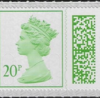 V4720  20p light green  2B MAIL M22L SBP T4  ISP (from sheet) U/M (MNH)
