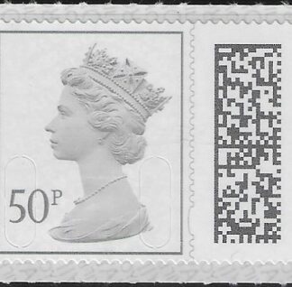 V4750  50p grey  2B MAIL M22L SBP T4  ISP (from sheet) U/M (MNH)