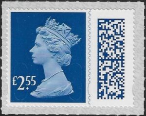 V4610 £2.55 blue 2B MAIL M22L SBP T4 ISP (from sheet) U/M (MNH)