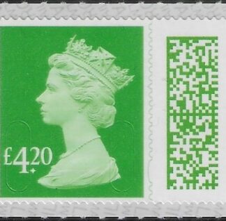 V4630  £4.20 green  2B MAIL M22L SBP T4  ISP (from sheet) U/M (MNH)