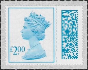 V4800 £2.00 bright blue 2B MAIL M22L SBP T4 ISP (from sheet) U/M (MNH)