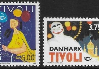 1993 Denmark  SG.1002-3 Nordic Countries Postal Co-operation.  set 2 values U/M (MNH)