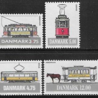 1994 Denmark  SG.1026-9.  Trams. set 4 values. U/M (MNH)