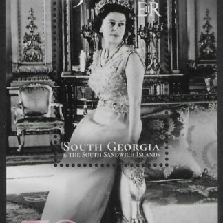 2022 South Georgia. MS.806 Platinum Jubilee of HM. QEII  mini sheet. U/M (MNH)