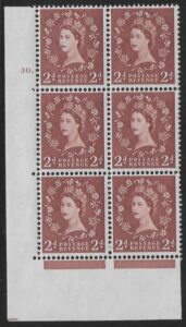 S40 2d crowns wmk. Cyld. 30  dot perf E/I  U/M (MNH).