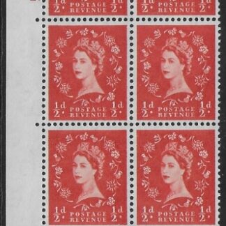 S5  ½d crowns wmk. Cyld. 1 dot perf E/I  U/M (MNH)