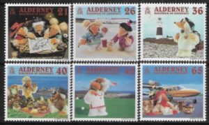 2000 Alderney  SG. A146-51 Wombling Holiday. U/M (MNH)