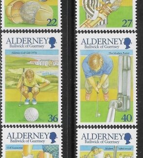 2001 Alderney  A.169-74  30th Anniv. of Alderney Golf Club  U/M (MNH)