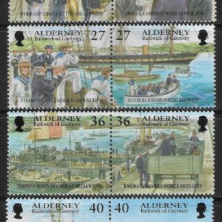 2001 Alderney  A.176-83 Garrison Island (5th series) The Royal Navy. U/M (MNH)