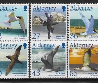 2003 Alderney  A.210-5 Migrating Birds (2nd series) Seabirds. U/M (MNH)