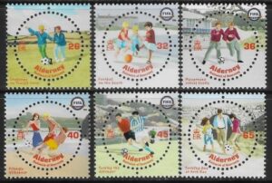 2004  Alderney  A.229-34  Centenary of FIFA. U/M (MNH)