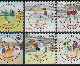 2004  Alderney  A.229-34  Centenary of FIFA. U/M (MNH)