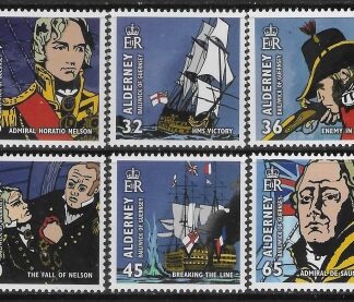 2005 Alderney A253-8 Bicentenary of Battle of Trafalgar 6 Vals U/M (MNH)