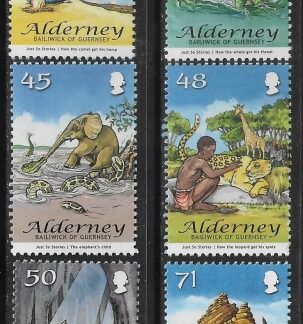 2007 Alderney A322-7 Rudyard Kipling's Just So Stories Set of 6 Vals U/M (MNH)